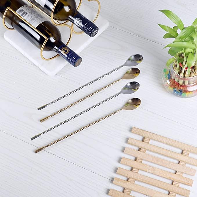 Gold Nickel Stainless Steel Bar Spoon - NikkisPride