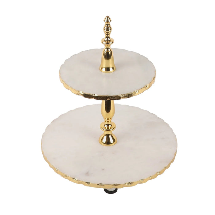 Marble 2-Tier Cake Stand - NikkisPride