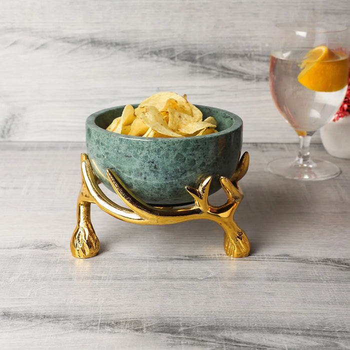 Black Marble Bowl – Multi-Purpose Serveware for Pasta, Fruits & More with altler stand - NikkisPride