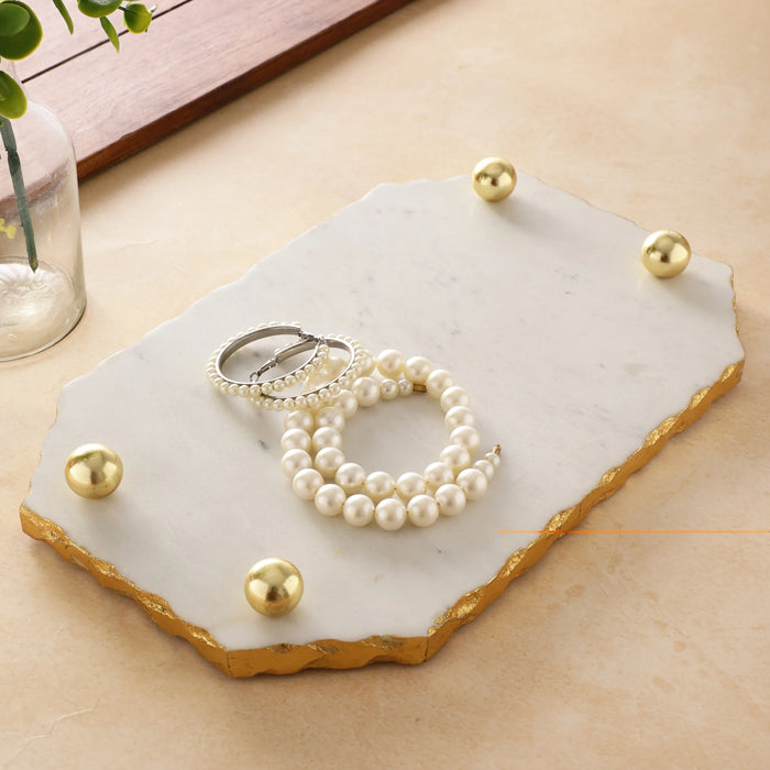 Marble Bathroom Jewellery Tray - NikkisPride