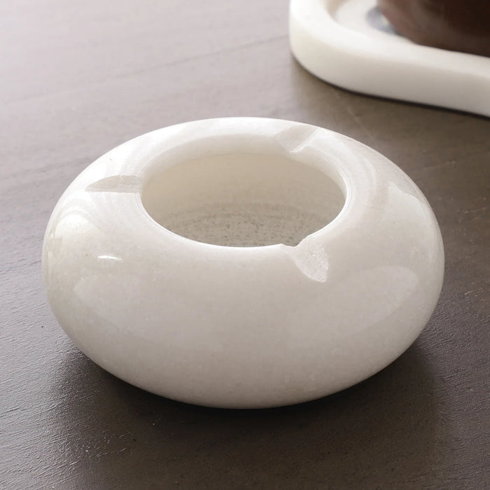 White Marble Ash Tray - NikkisPride