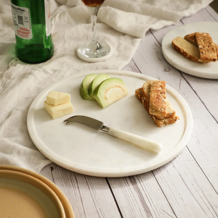 Nikki’s Pride Multi-Purpose Marble Cheese Platter & Spreader Set - NikkisPride