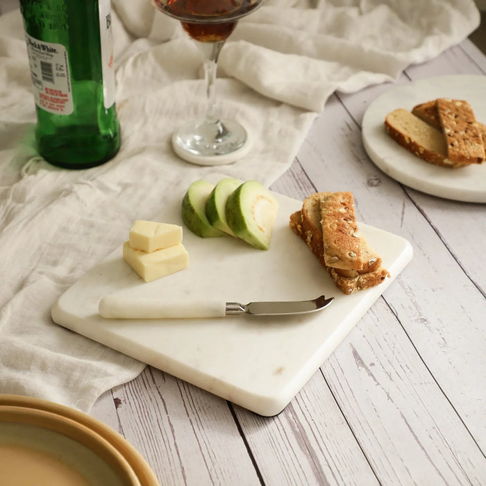 Gourmet Marble Cheese Platter with Spreader – Elegant & Multi-Purpose Serveware - NikkisPride