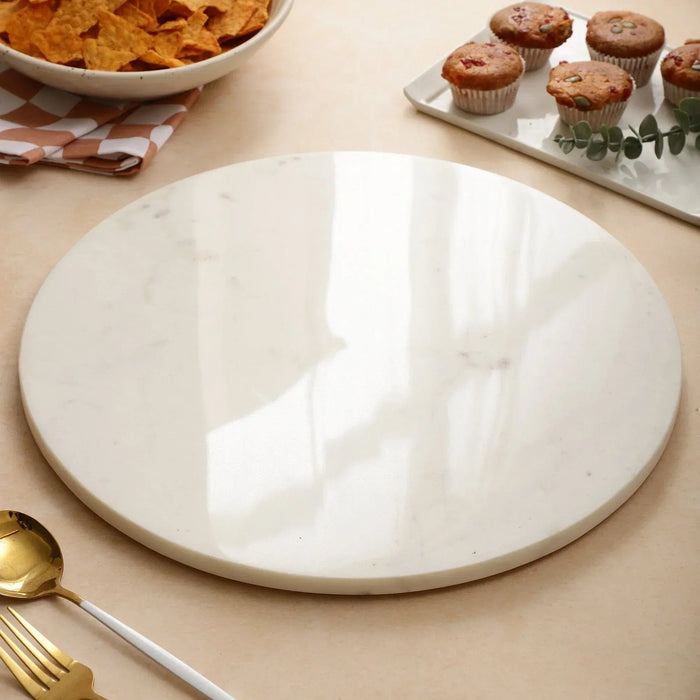 Marble Platter Large Size 15 inch Diameter - NikkisPride