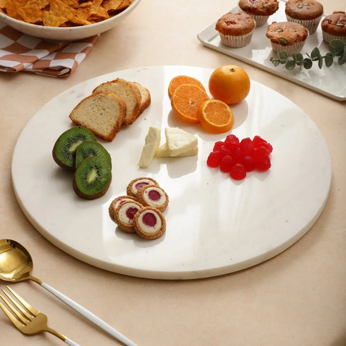 Marble Platter Large Size 15 inch Diameter - NikkisPride