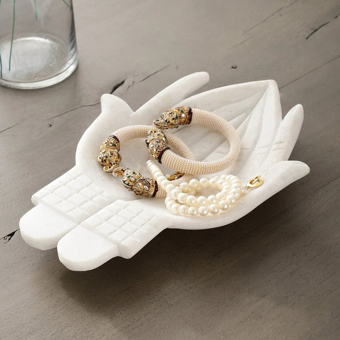 White Marble Uruli for Floating Flowers - NikkisPride
