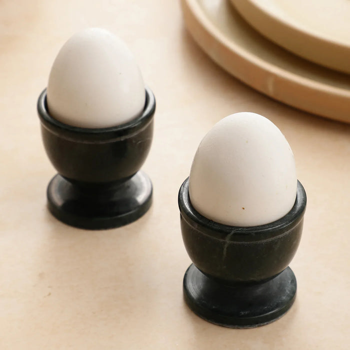 Black Marble Egg Keeper Set of 2 - NikkisPride