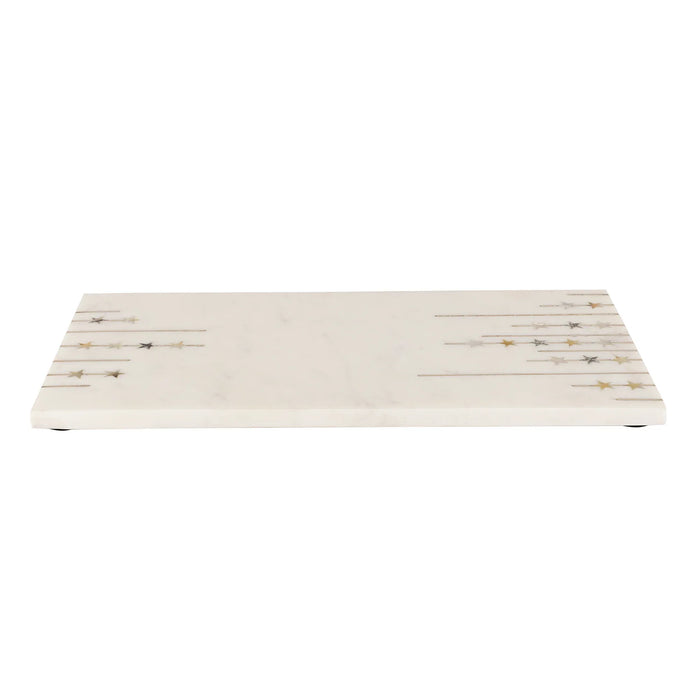 Marble Platter with Mother of Pearl Inlay - NikkisPride