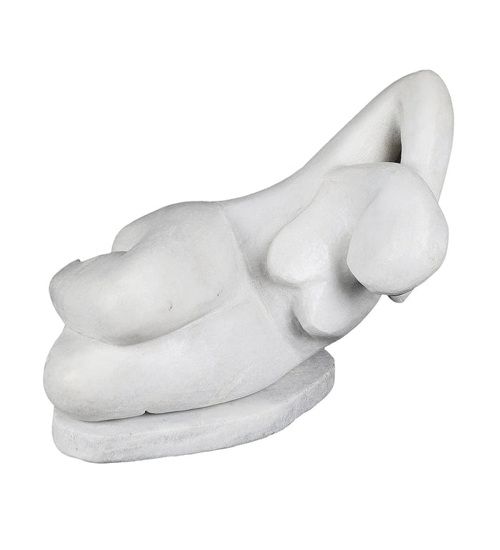 Modern White Marble Sculpture - NikkisPride