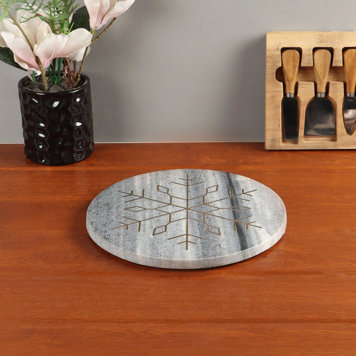 Grey & Gold Marble Serving & Décor Platter - NikkisPride