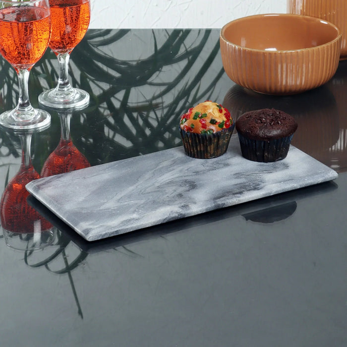 Black Marble platter Rectangular - NikkisPride