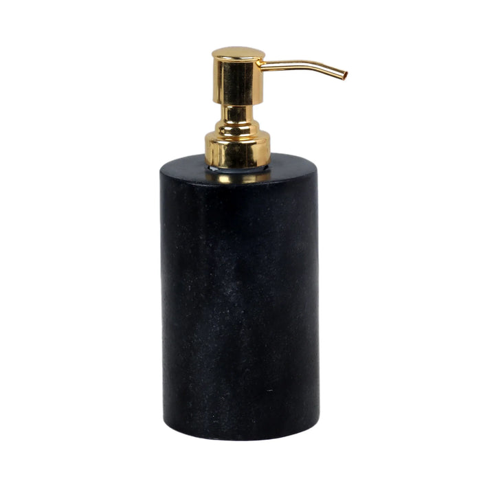 Black Marble Liquid Soap Dispenser with Premium Stainless Steel Pump - NikkisPride