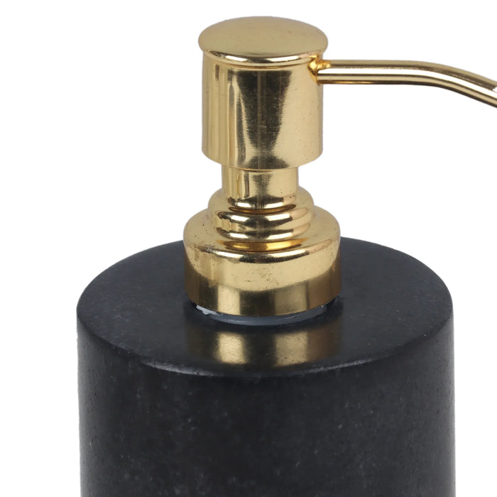 Black Marble Liquid Soap Dispenser with Premium Stainless Steel Pump - NikkisPride