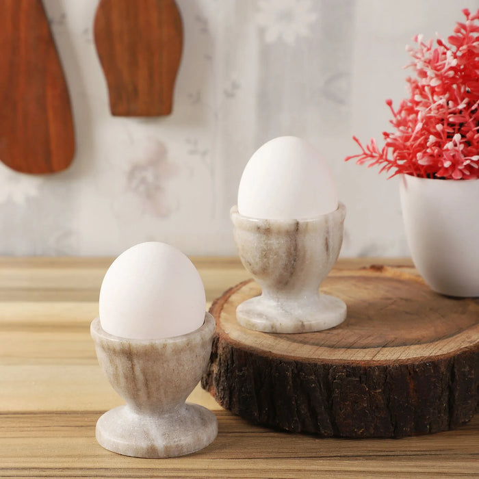 Marble Egg Keepert Beige Set of 2 - NikkisPride