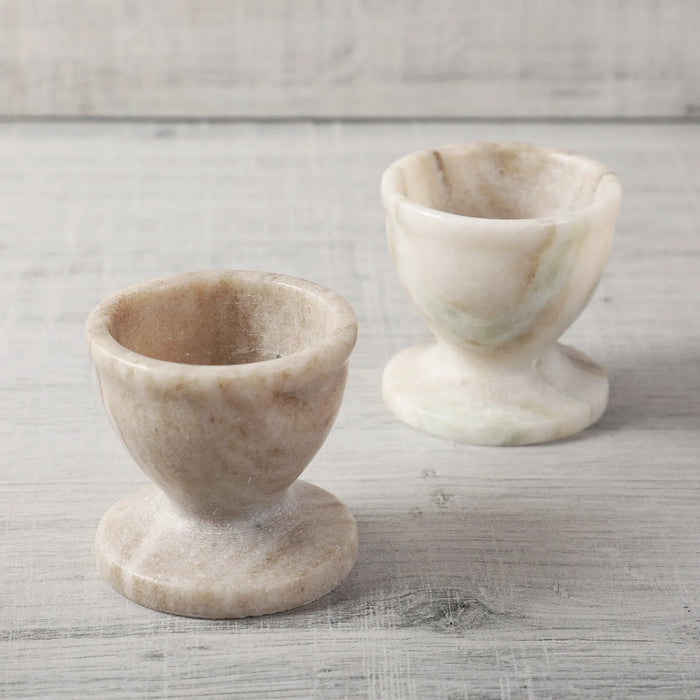 Marble Egg Keepert Beige Set of 2 - NikkisPride