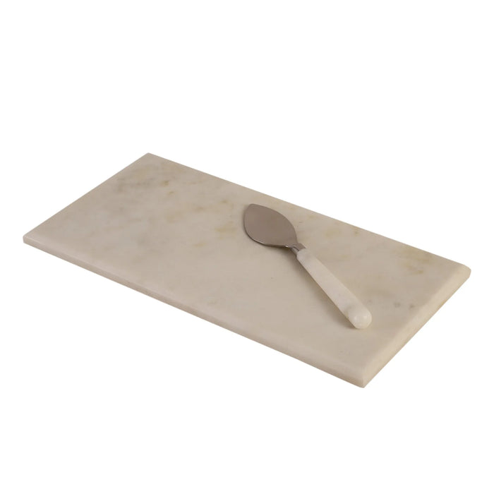 Marble Cheese Platter with Spreader – Elegant & Multi-Purpose Serveware - NikkisPride