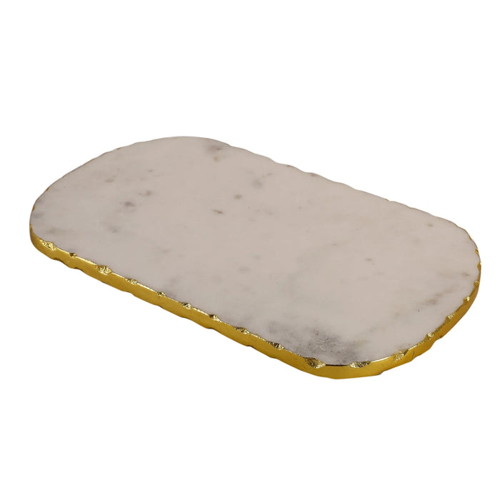 Elegant Marble Oval Cheese Platter – Timeless Serveware for Any Occasion - NikkisPride