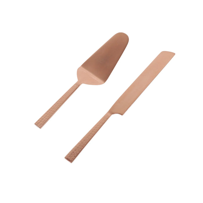 Marble Cake Knife and Server Rose Gold - NikkisPride