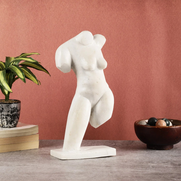 Statement White Marble Ornament - NikkisPride
