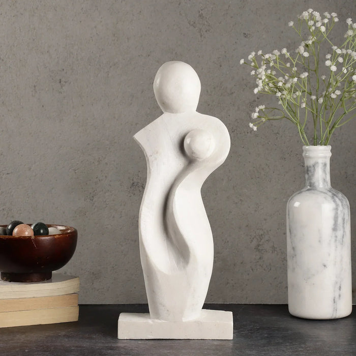 Artistic White Marble Centerpiece - NikkisPride