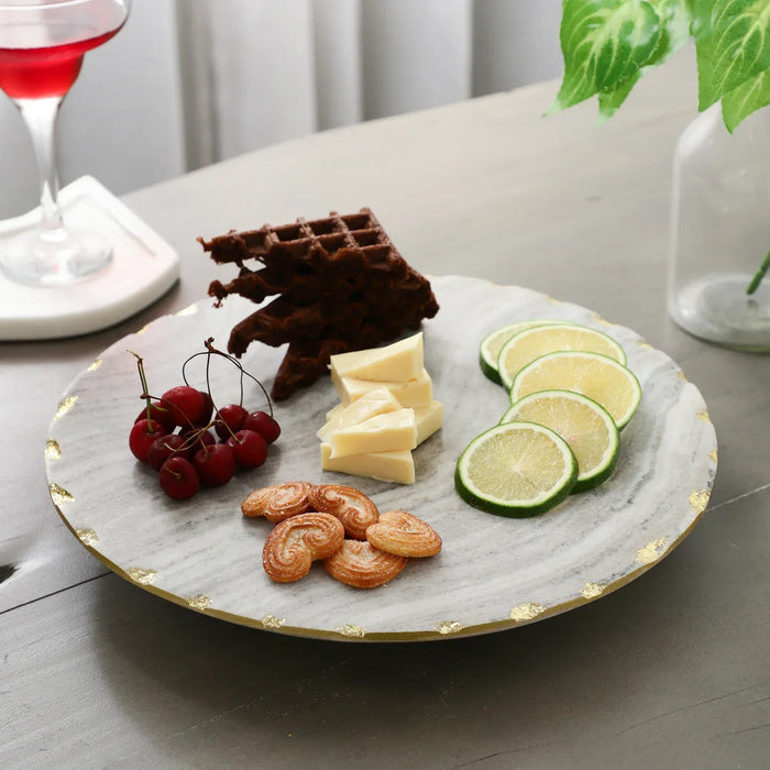 Begie Marble Lazy Susan 360degree Rotating Platter - NikkisPride