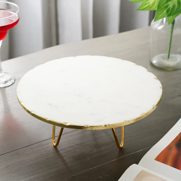 Small Marble Cake Stand – 10 Inch Diameter - NikkisPride