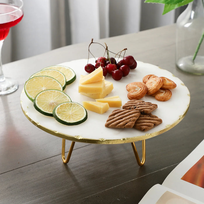 Small Marble Cake Stand – 10 Inch Diameter - NikkisPride