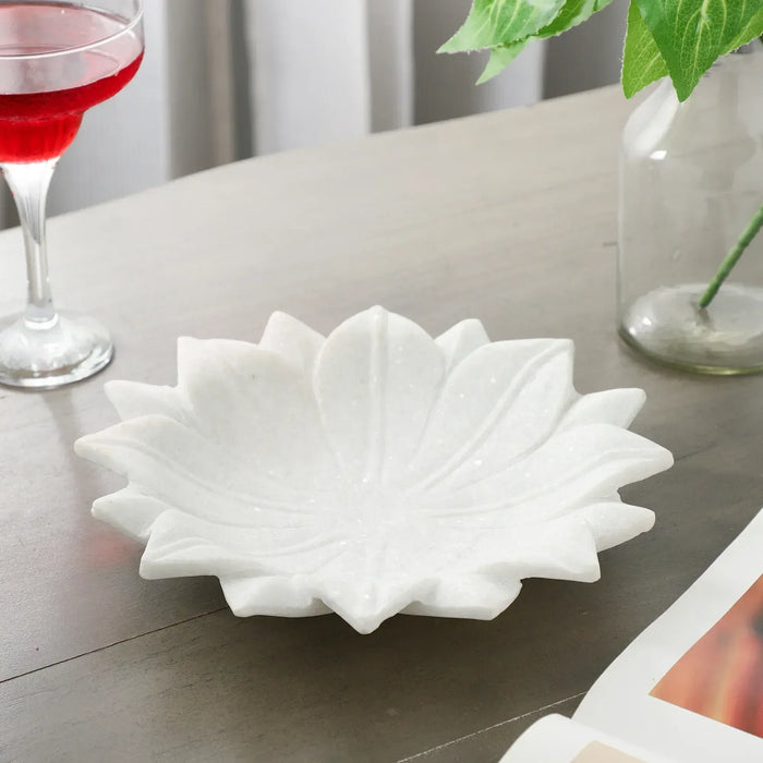 Lotus Marble Uruli Bowl Small Size 6 Inch - NikkisPride