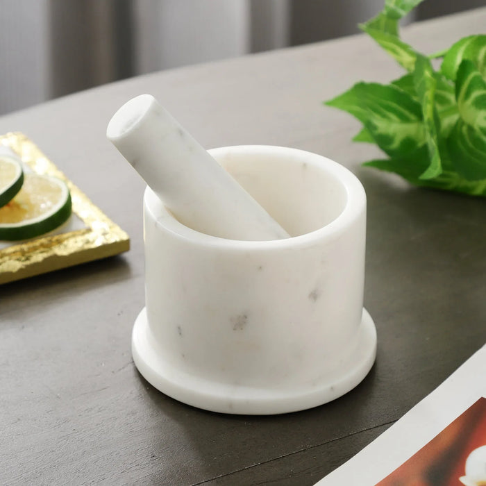 Marble Mortar Pestle - NikkisPride