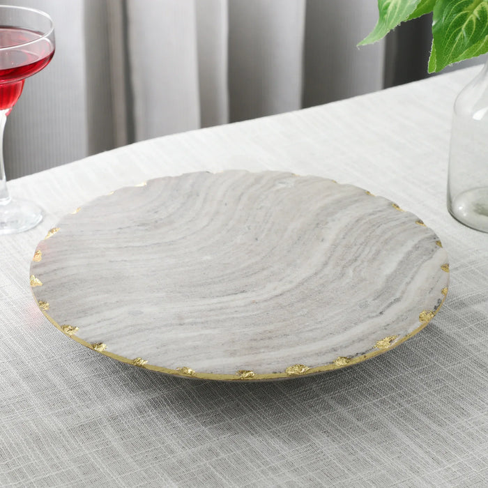 Begie Marble Lazy Susan 360degree Rotating Platter - NikkisPride