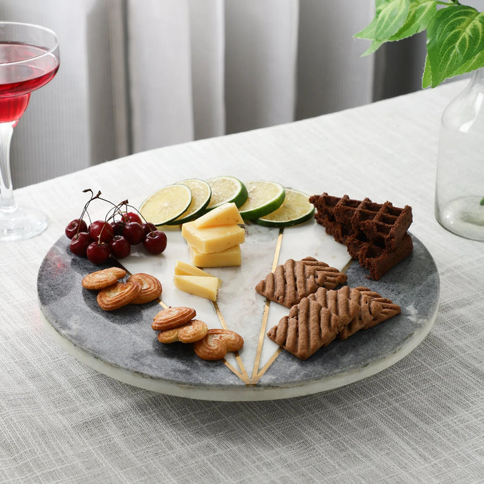 Rotating Marble Cake Stand multi - NikkisPride