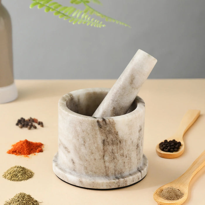 Marble Mortar and Pestle Set - NikkisPride